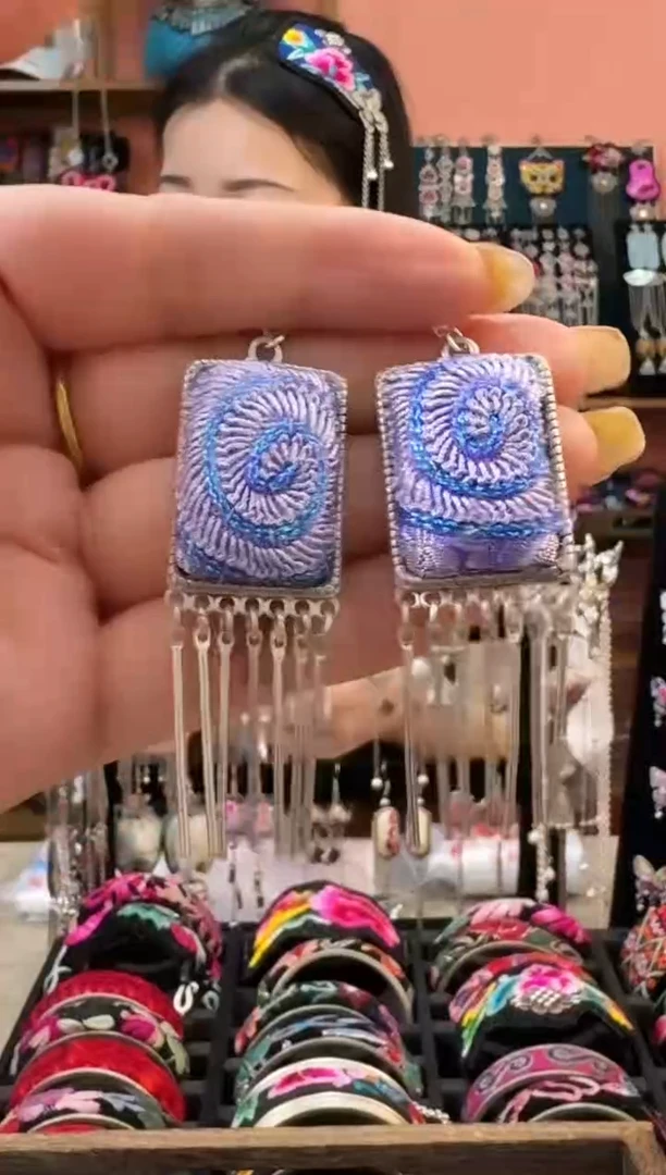 织绣艺枝独绣老绣饰品31