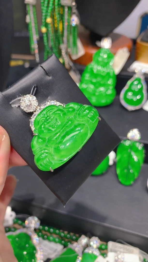 翡翠银S925镶嵌颈饰9一季