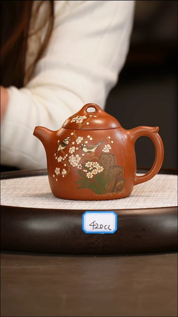 茶壶紫砂【张杏娟】沉香泥 秦权 420cc