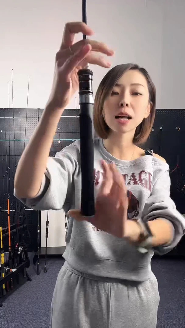 1.98m碳素（瑕疵杆没有售后 介意勿拍）黑色6号1.98米直柄