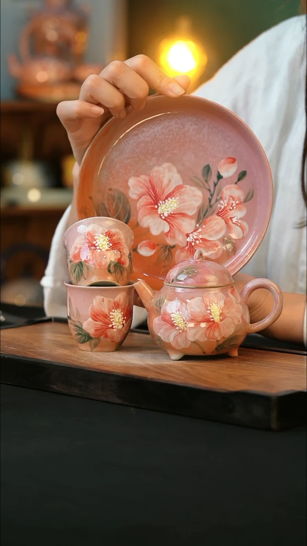 杯手绘心瓷陶瓷浮力