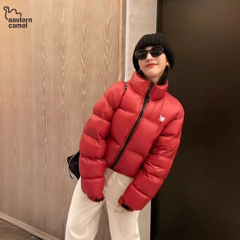 立领宽松加厚羽绒服女短款百搭小个子时尚显瘦面包服