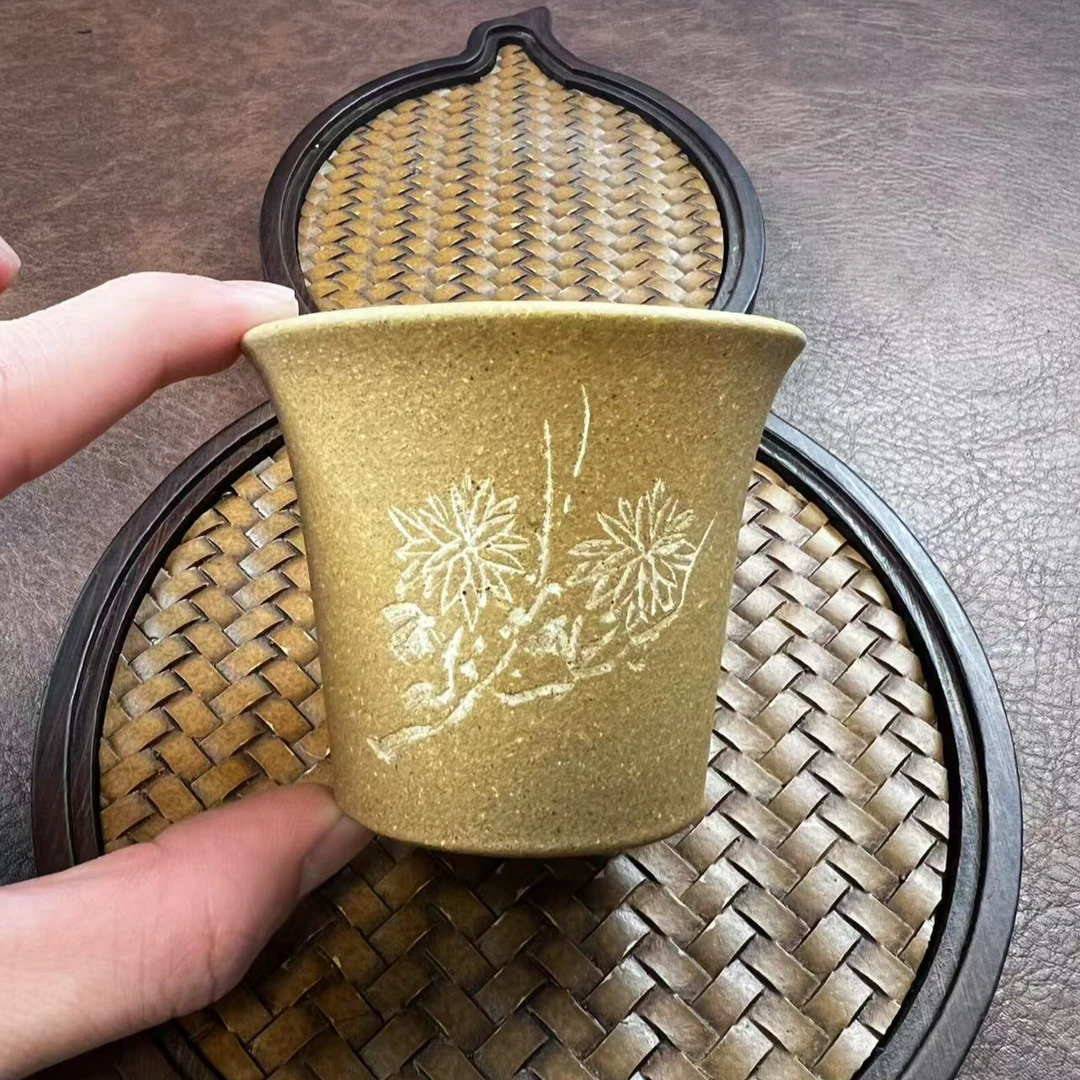 芝麻段梅兰竹菊四色杯（菊）