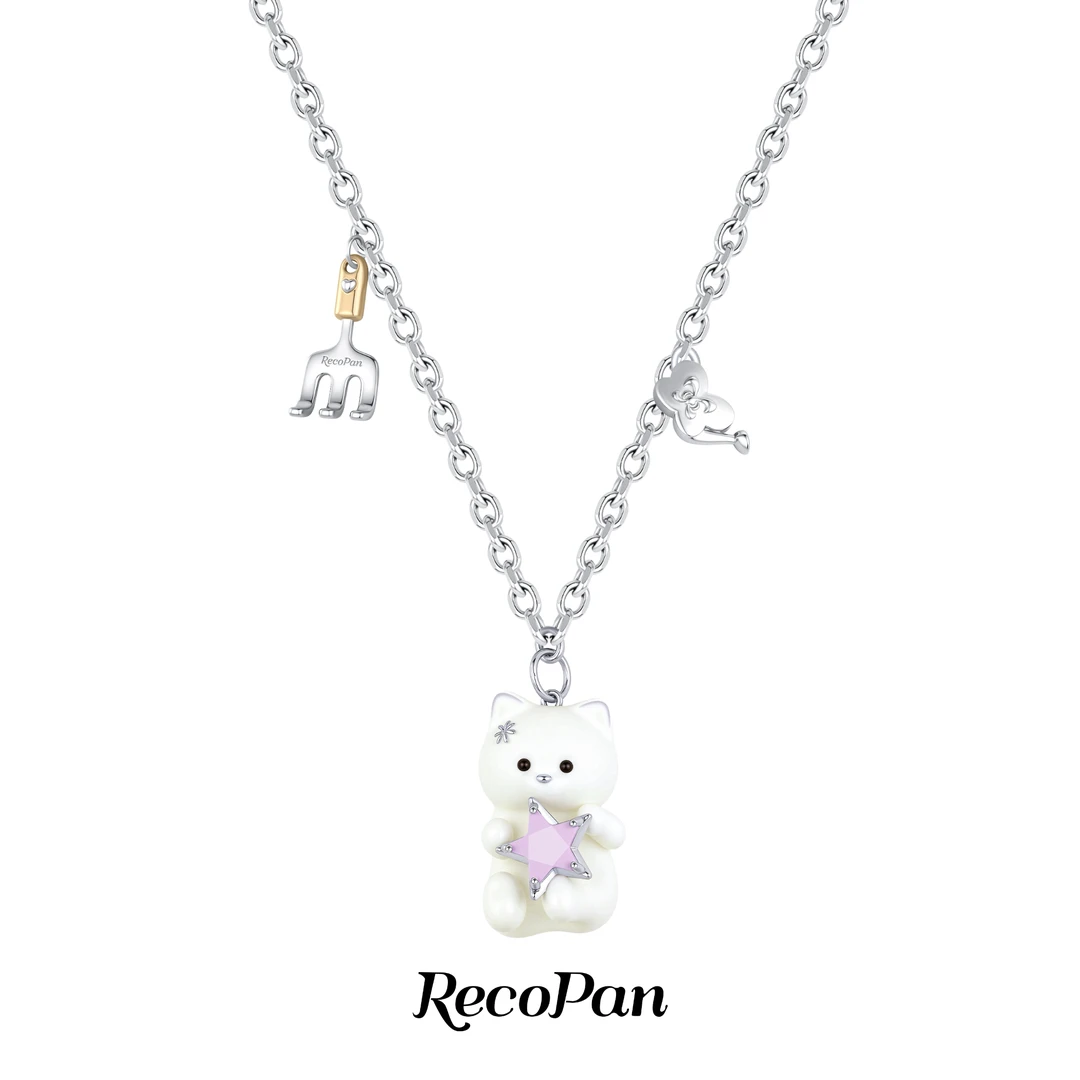 RECOPAN STAY MEDIOCRE 黄铜项链 RecoPanLUNA花园联名猫咪项链