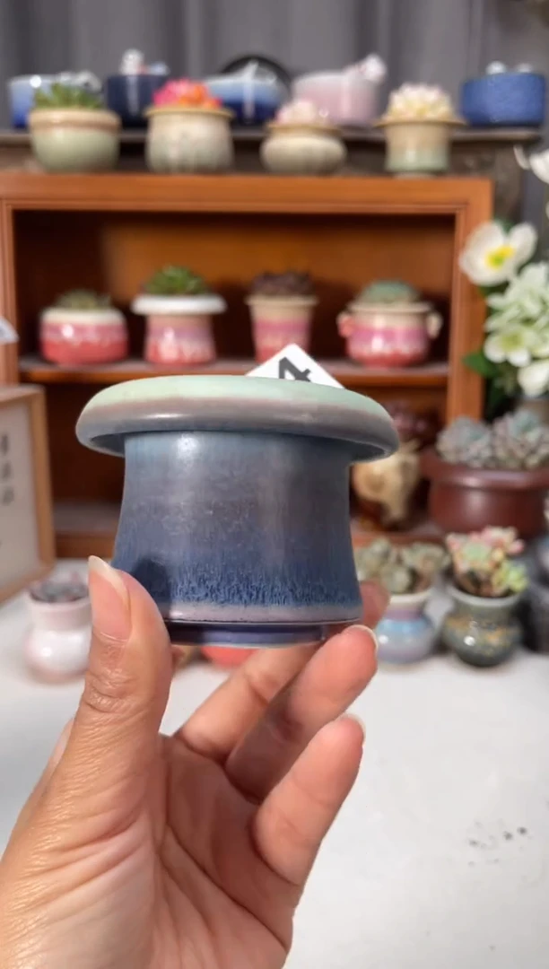瓷片054知木小芳花盆