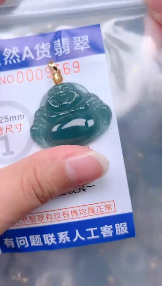 翡翠未镶嵌吊坠(不含链)1