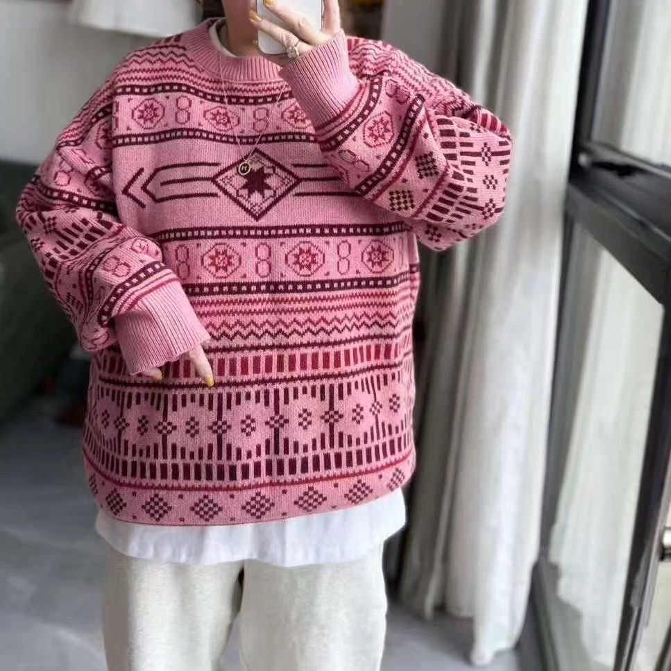 遇见-冬季英伦复古羊毛毛衣