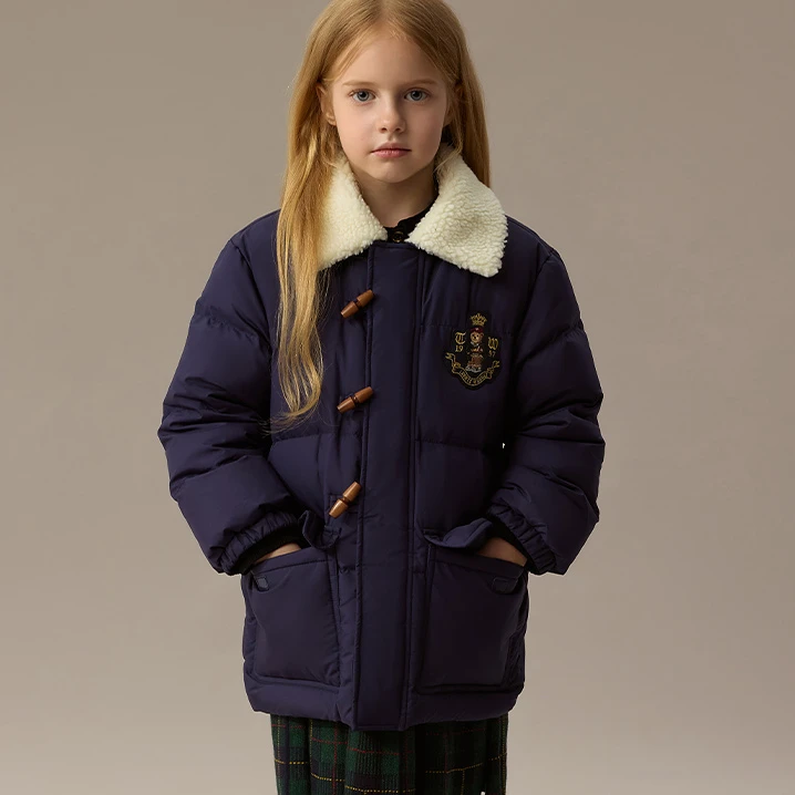 TeenieWeenie Kids小熊童装24三防羽绒服藏青TKJD248971H