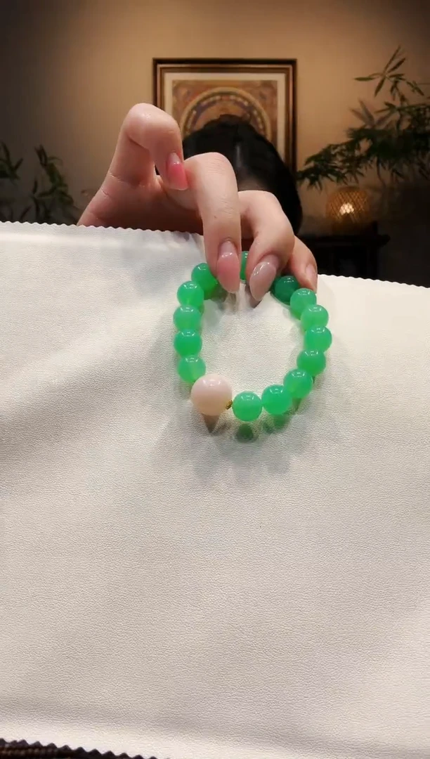 未镶嵌手链石英质玉粉****y手链