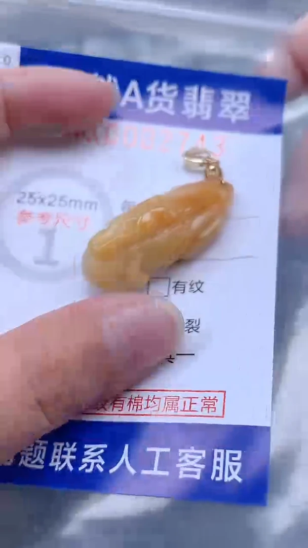 翡翠未镶嵌吊坠(不含链)1