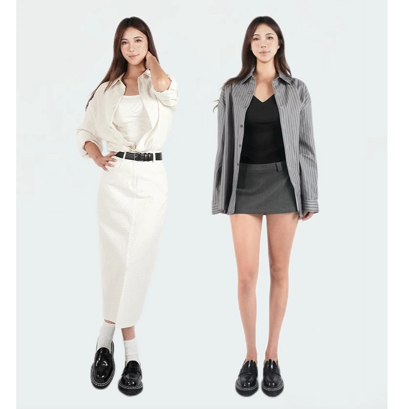 Jim Kennet简约慵懒长袖宽松衬衫外套