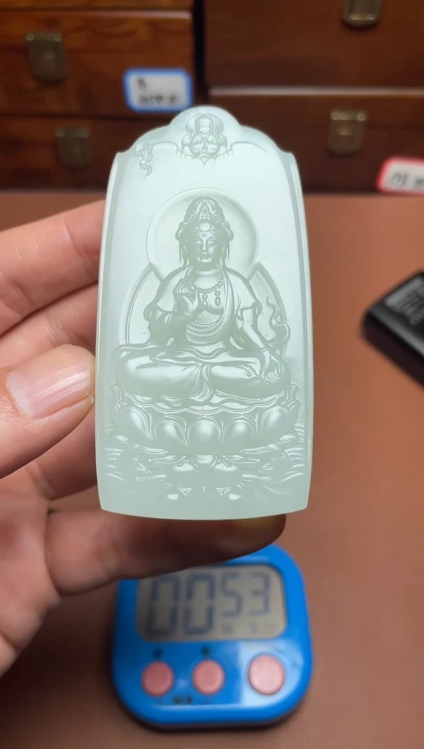 未镶嵌和田玉挂件后**觉和田玉