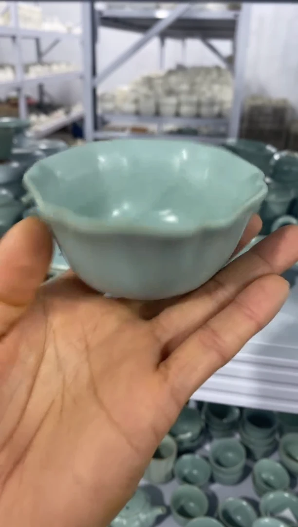 【清！一件不留】汝窑、茶壶盖碗茶杯主人杯微矿点