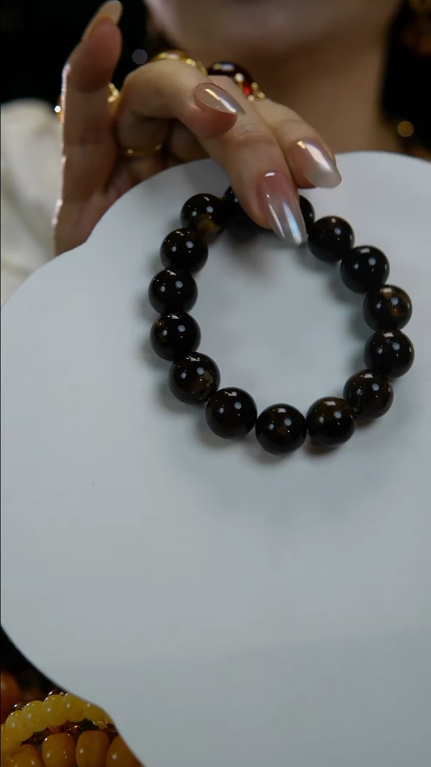 琥珀颈饰未镶嵌天然13+根珀手串