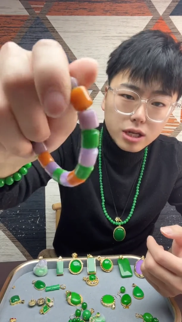 【闪购商品】翡翠手链未镶嵌020翡翠竹节手链