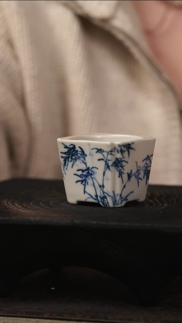 【闪购商品】善见堂 王长根老师青花福利杯（二级品）