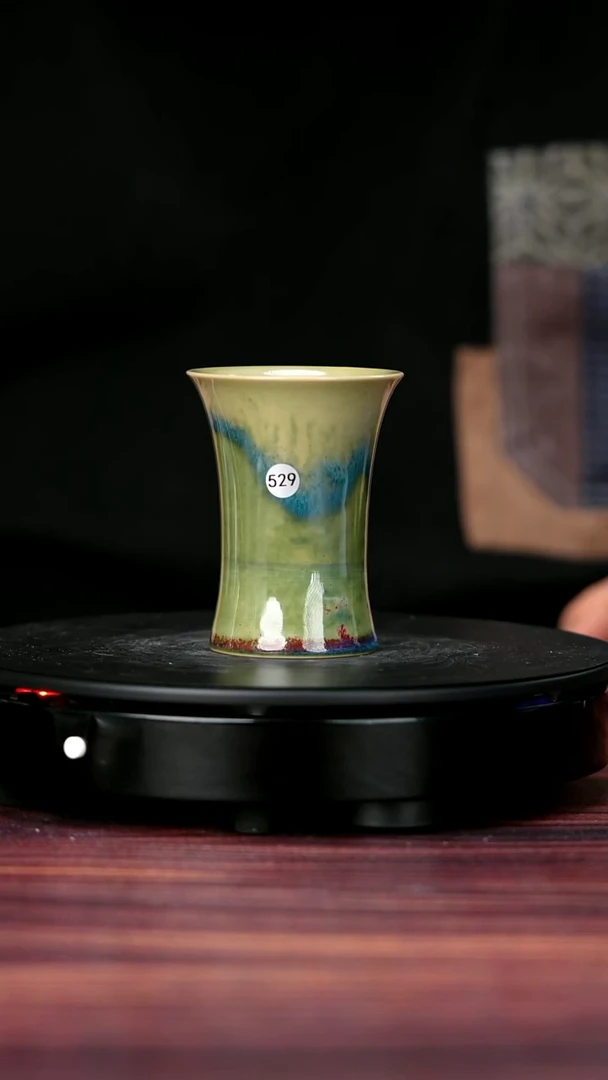 其他529#盼龙窑一级品原矿钧瓷束腰杯