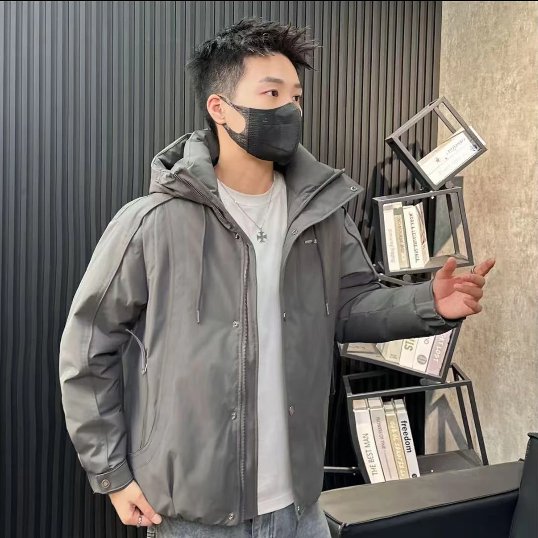 冬季时尚男士新款机能风工装冲锋衣加厚防寒服110890