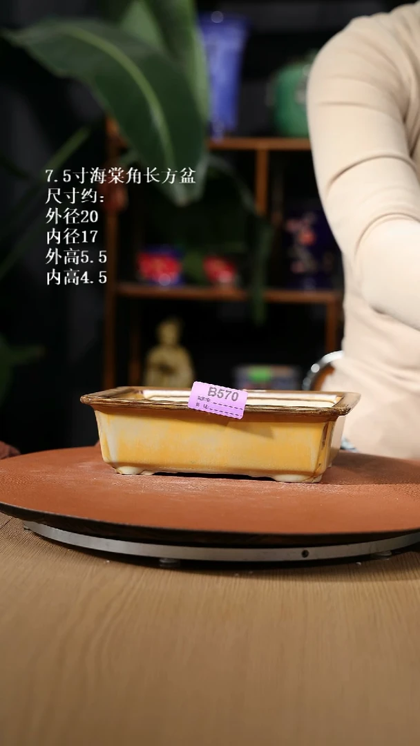 【石湾花盆】6寸倭角兰盆570