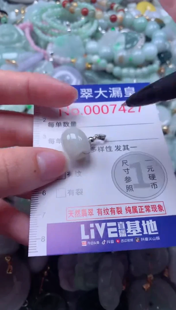 翡翠未镶嵌吊坠(不含链)7427