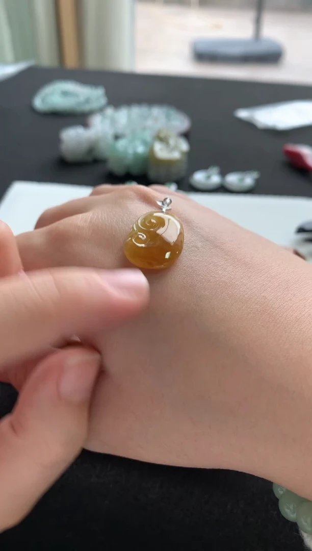 未镶嵌挂件翡翠翡翠挂件F1642-413