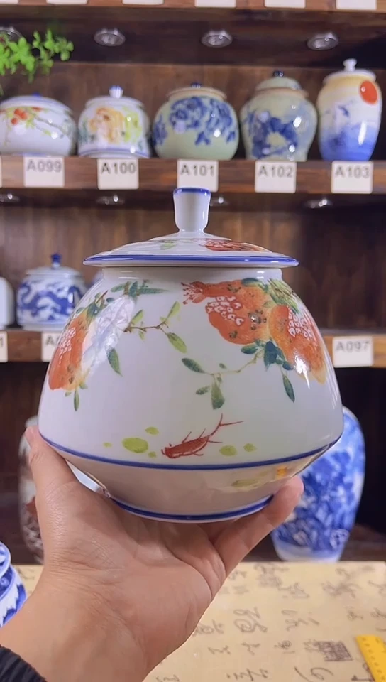 迎君陶瓷纯手工手绘48