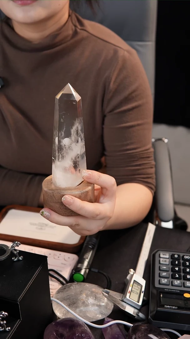 【闪购商品】水晶水晶柱未镶嵌200蓝针柱子