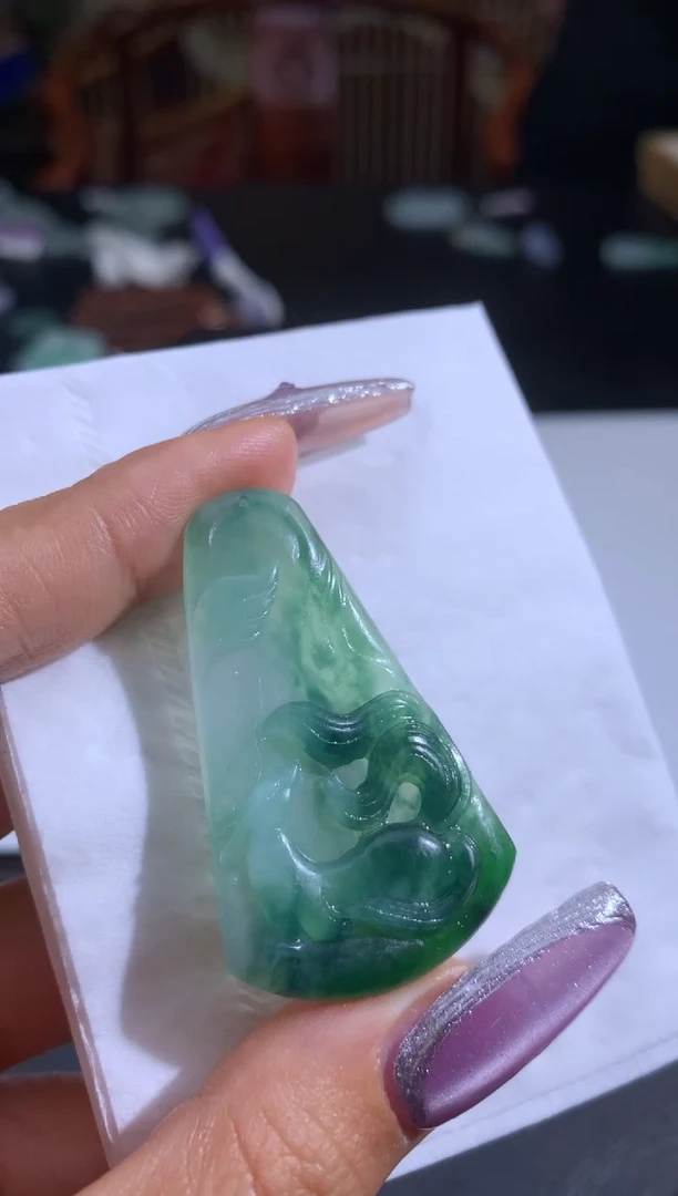 未镶嵌定制翡翠章*逗翡翠
