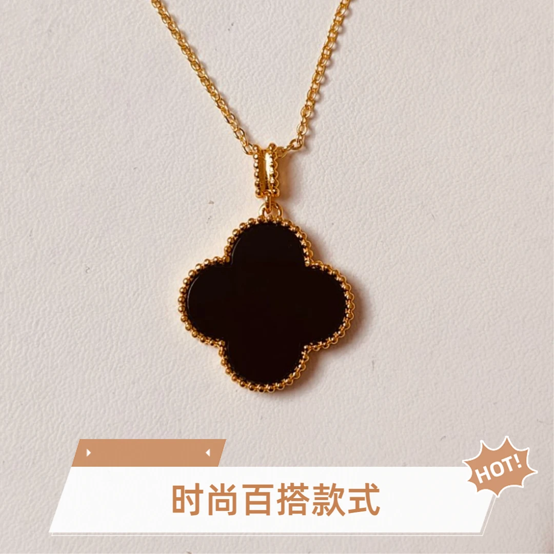 【质检发货】源头工厂-20mm18k黑玛瑙吊坠（不含链）-DM