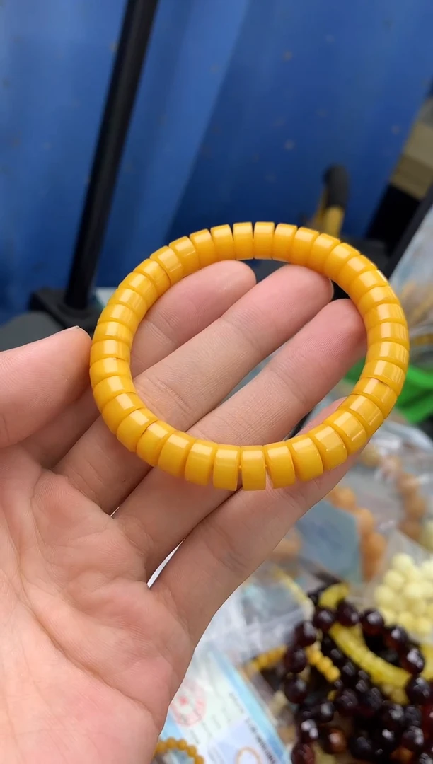 裸石蜜蜡未镶嵌手串