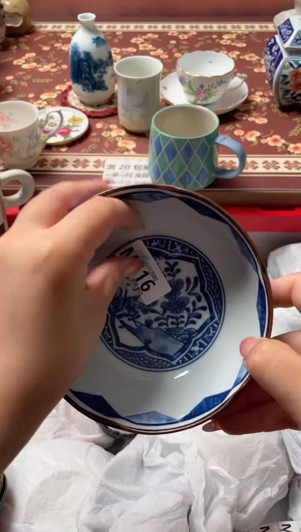 瓷片卷*子瓷器瓷器M516