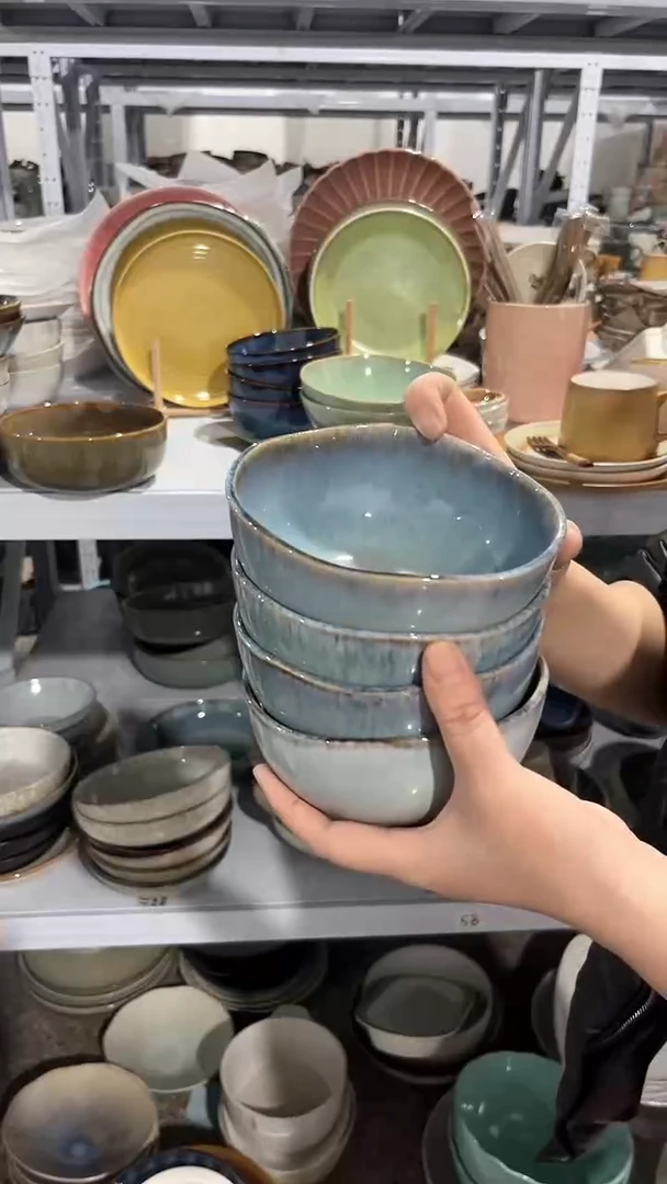 【闪购商品】瓷片外贸尾货瑕疵满20包邮X4 新品饭碗