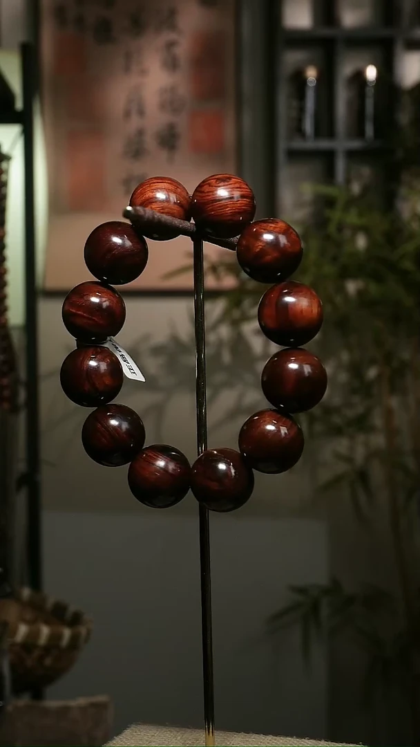 手串/手链黄花梨/降香黄檀海南黄花梨2.0cm大黑线