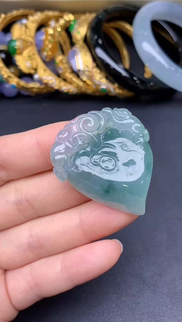 颈饰未镶嵌翡翠137-雪姐翡翠天天见