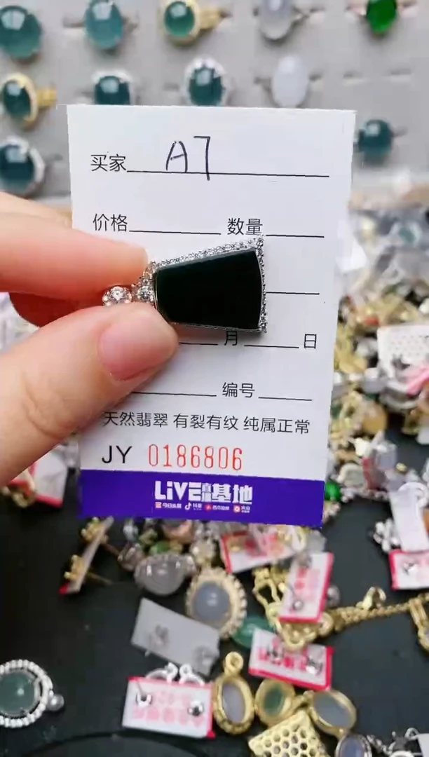 翡翠银S925镶嵌颈饰....