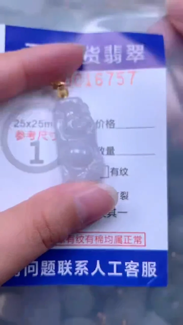 翡翠未镶嵌吊坠(不含链)1