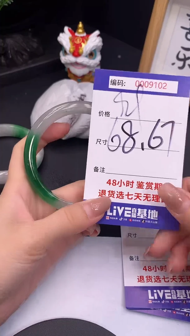 未镶嵌手镯翡翠0009102