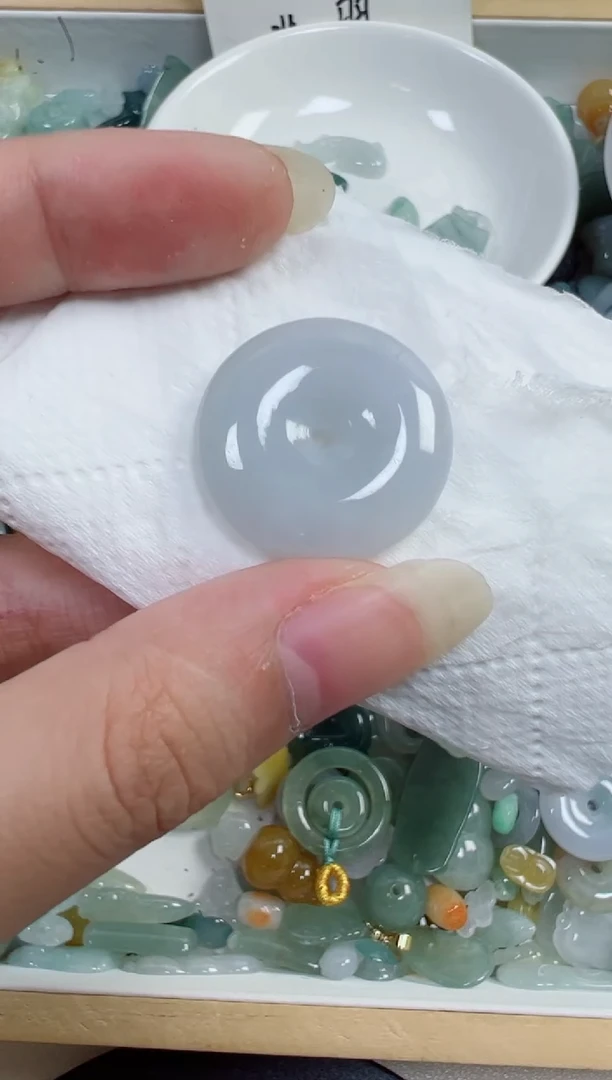 翡翠裸石377号链接，A货翡翠