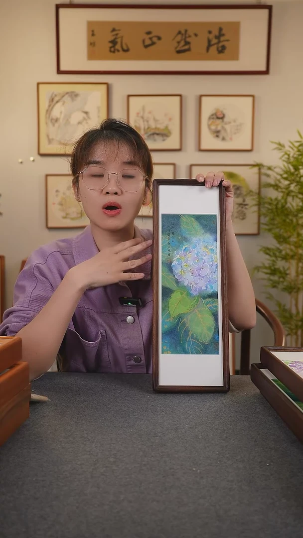 横款鹿鸣现代美术馆-岳倚竹老师作品