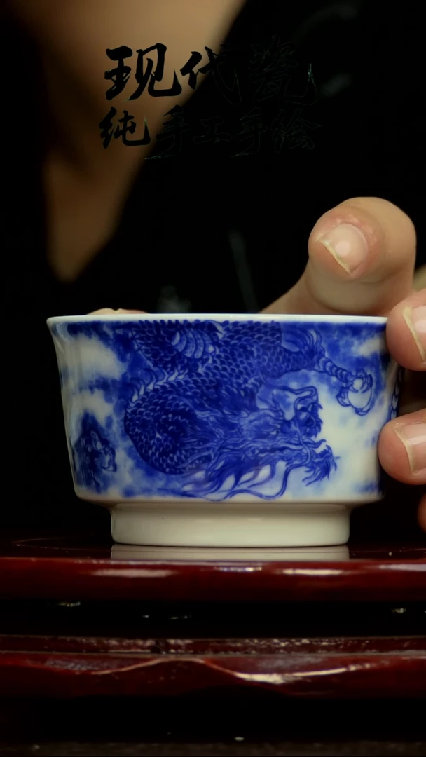 杯子纯手工手绘瓷瓷7
