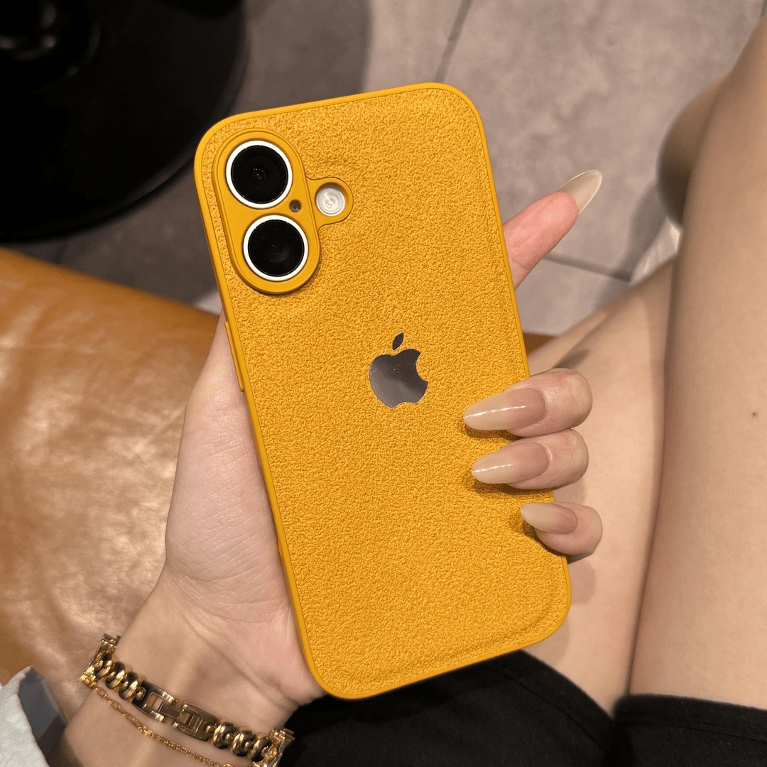 秋冬高级月坑纹适用苹果16promax手机壳磨砂iPhone15小众14全包13