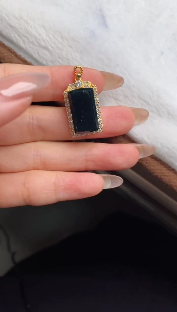 翡翠戒指银S925镶嵌无****儿天然A货翡翠