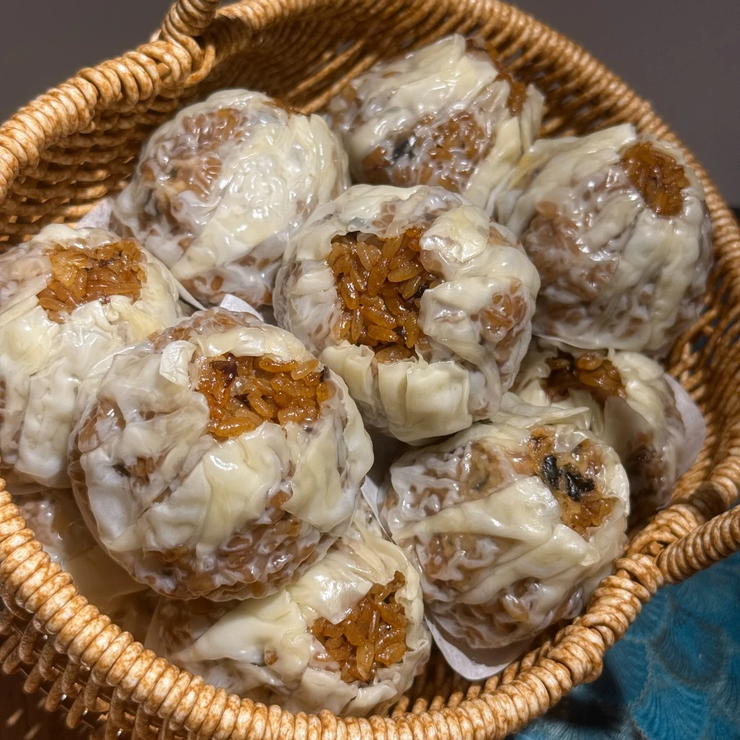 崇明源圆原 崇明纯手工香肠 肉松咸蛋黄 纸皮烧卖 现做现发