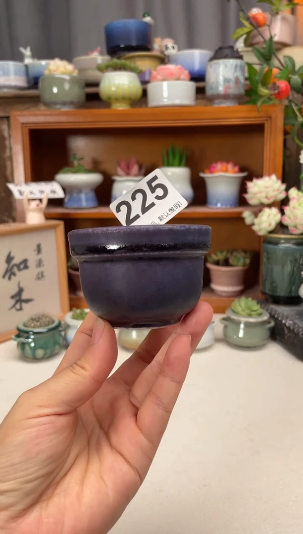 瓷片225知木小芳花盆