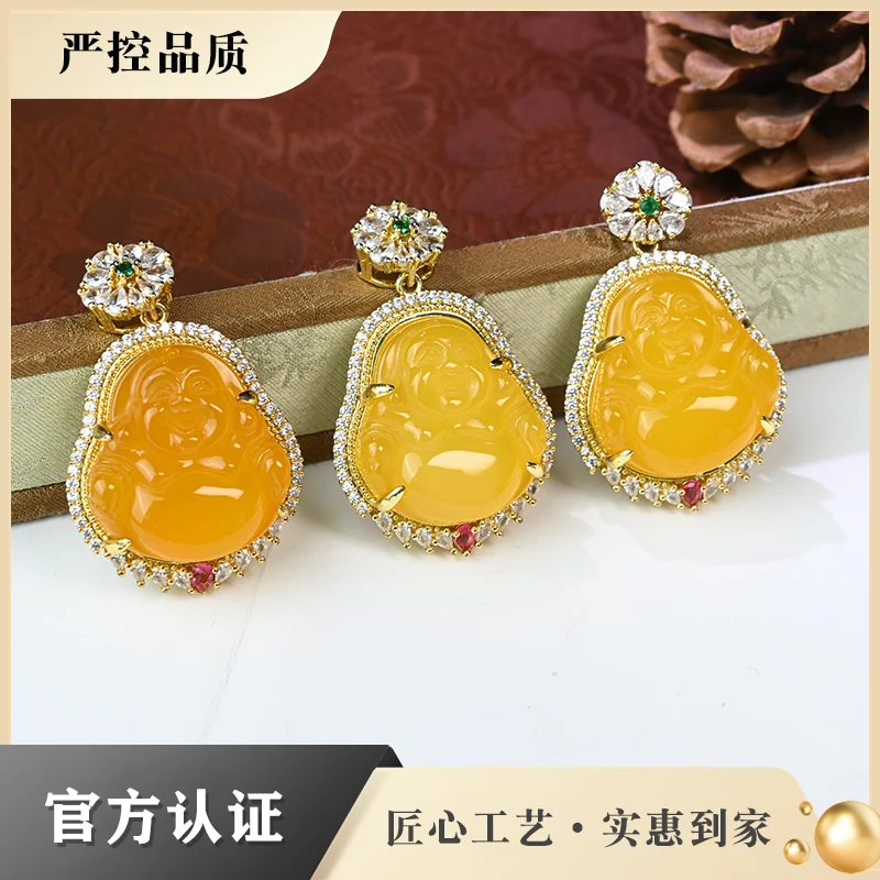 MT1335-精美时尚玛瑙佛公吊坠-多样性只发一件
