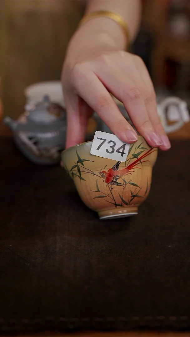 杯等烟雨陶瓷手作主人杯734