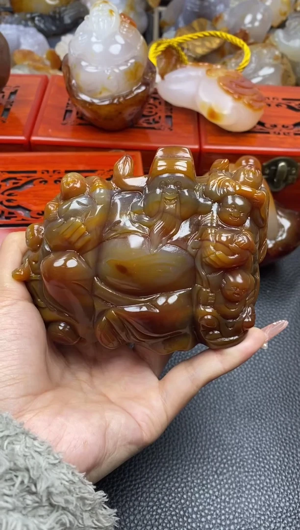 【闪购商品】玛瑙/玉髓摆件未镶嵌00