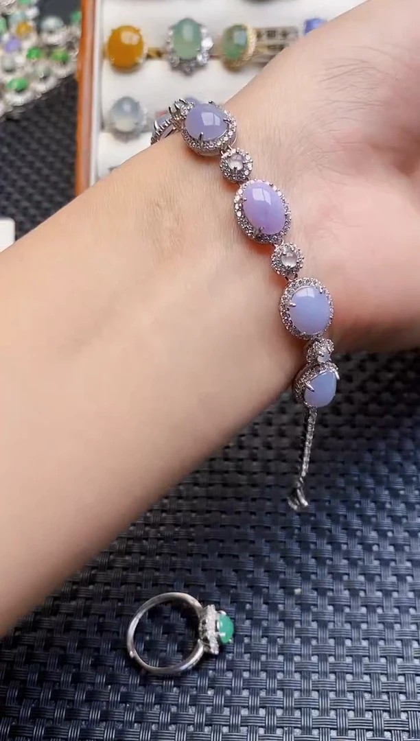 银S925镶嵌戒指翡翠3276