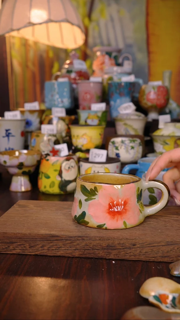 摆件泥垚手作 景德镇手工手绘器物