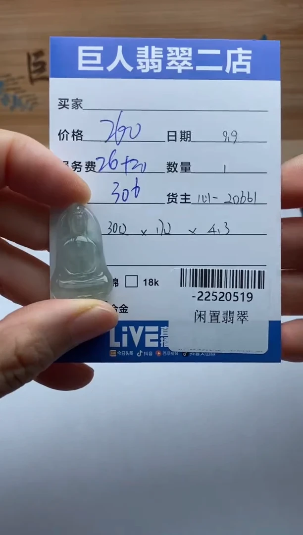 颈饰未镶嵌翡翠-22520519